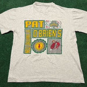 Vintage University of Pat O’Brien’s New Orleans LA Logo Single Stitch Tee.